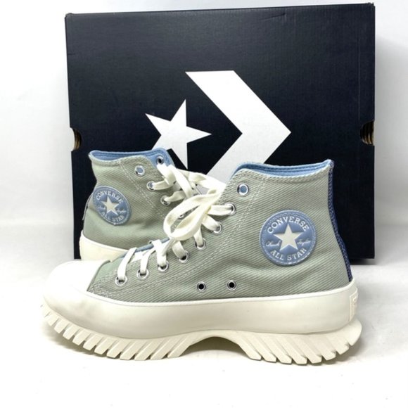 Converse Chuck Taylor Lugged 2.0 Shoes Platform Women Summit Sage Canvas A03809C - Picture 8 of 10